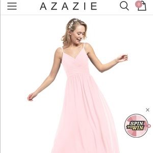 Azazie Blake- blushing pink